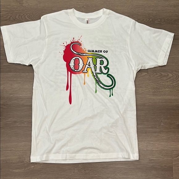 Vintage Other - Vintage Summer 2009 OAR Band Tee White Short Sleeve Tee with Logo Graphic Design